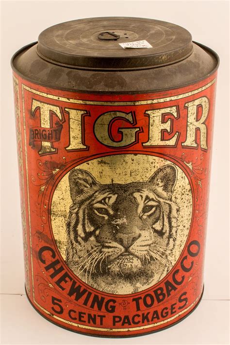 red metal box tiger chewing tobacco|Tiger Chewing Tobacco Tin .